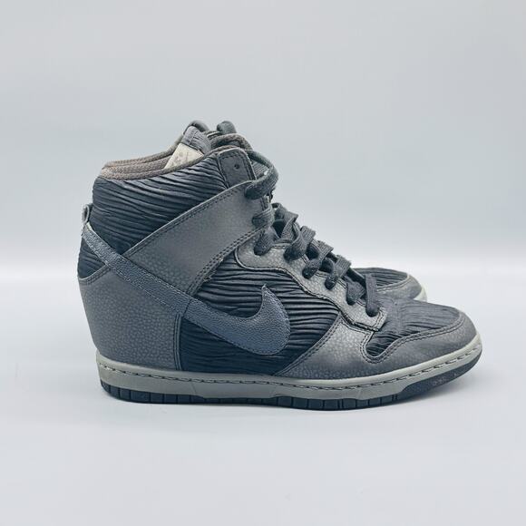 Nike Dunk Sky Hi Shoes Womens Size 10 Wedge High Top Hidden Heel Trainers - Picture 1 of 10
